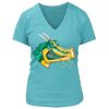 Women's Premium Deep V-Neck T-Shirt Thumbnail