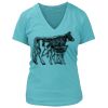Women's Premium Deep V-Neck T-Shirt Thumbnail