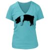 Women's Premium Deep V-Neck T-Shirt Thumbnail