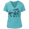 Women's Premium Deep V-Neck T-Shirt Thumbnail