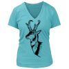 Women's Premium Deep V-Neck T-Shirt Thumbnail