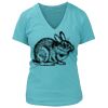 Women's Premium Deep V-Neck T-Shirt Thumbnail