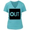 Women's Premium Deep V-Neck T-Shirt Thumbnail