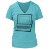 Women's Premium Deep V-Neck T-Shirt Thumbnail