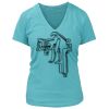 Women's Premium Deep V-Neck T-Shirt Thumbnail