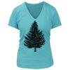 Women's Premium Deep V-Neck T-Shirt Thumbnail