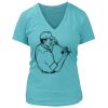 Women's Premium Deep V-Neck T-Shirt Thumbnail