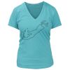 Women's Premium Deep V-Neck T-Shirt Thumbnail