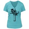 Women's Premium Deep V-Neck T-Shirt Thumbnail