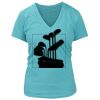 Women's Premium Deep V-Neck T-Shirt Thumbnail