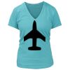 Women's Premium Deep V-Neck T-Shirt Thumbnail
