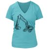 Women's Premium Deep V-Neck T-Shirt Thumbnail