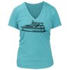Women's Premium Deep V-Neck T-Shirt Thumbnail