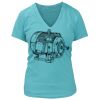 Women's Premium Deep V-Neck T-Shirt Thumbnail