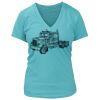 Women's Premium Deep V-Neck T-Shirt Thumbnail