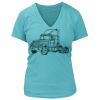 Women's Premium Deep V-Neck T-Shirt Thumbnail