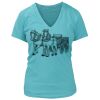 Women's Premium Deep V-Neck T-Shirt Thumbnail