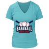 Women's Premium Deep V-Neck T-Shirt Thumbnail
