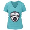 Women's Premium Deep V-Neck T-Shirt Thumbnail