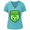 Women's Premium Deep V-Neck T-Shirt Thumbnail