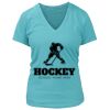 Women's Premium Deep V-Neck T-Shirt Thumbnail