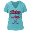 Women's Premium Deep V-Neck T-Shirt Thumbnail