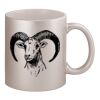11oz Metallic Silver Mug Thumbnail