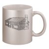 11oz Metallic Silver Mug Thumbnail