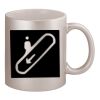 11oz Metallic Silver Mug Thumbnail