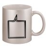 11oz Metallic Silver Mug Thumbnail