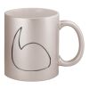 11oz Metallic Silver Mug Thumbnail