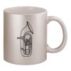 11oz Metallic Silver Mug Thumbnail