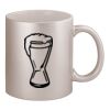 11oz Metallic Silver Mug Thumbnail