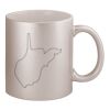 11oz Metallic Silver Mug Thumbnail