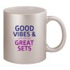 11oz Metallic Silver Mug Thumbnail