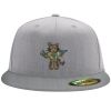 Flexfit 6210 Structured Flat Bill Fitted Hat Thumbnail
