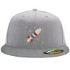 Flexfit 6210 Structured Flat Bill Fitted Hat Thumbnail