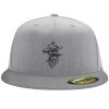 Flexfit 6210 Structured Flat Bill Fitted Hat Thumbnail
