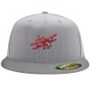 Flexfit 6210 Structured Flat Bill Fitted Hat Thumbnail
