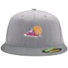 Flexfit 6210 Structured Flat Bill Fitted Hat Thumbnail
