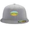 Flexfit 6210 Structured Flat Bill Fitted Hat Thumbnail
