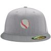 Flexfit 6210 Structured Flat Bill Fitted Hat Thumbnail
