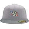 Flexfit 6210 Structured Flat Bill Fitted Hat Thumbnail