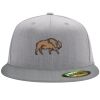 Flexfit 6210 Structured Flat Bill Fitted Hat Thumbnail
