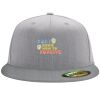 Flexfit 6210 Structured Flat Bill Fitted Hat Thumbnail