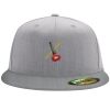 Flexfit 6210 Structured Flat Bill Fitted Hat Thumbnail