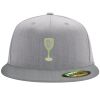 Flexfit 6210 Structured Flat Bill Fitted Hat Thumbnail