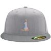 Flexfit 6210 Structured Flat Bill Fitted Hat Thumbnail