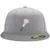Flexfit 6210 Structured Flat Bill Fitted Hat Thumbnail