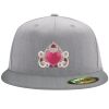 Flexfit 6210 Structured Flat Bill Fitted Hat Thumbnail